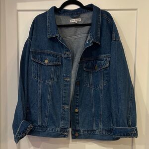 NWT Grey Bandit Blue Denim Oversized Jacket
